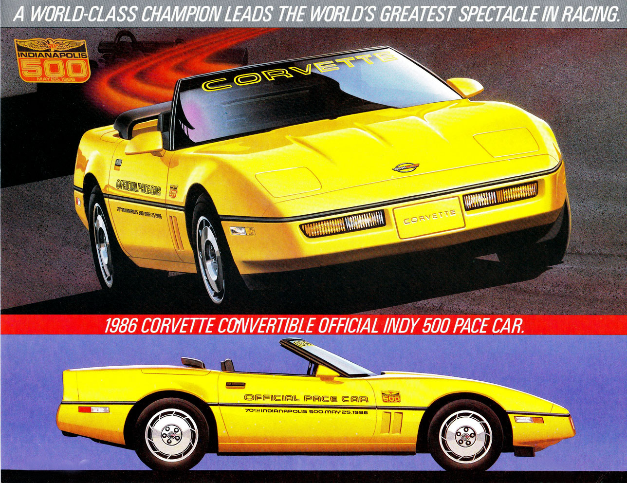 1986 Corvette Pace Car Folder